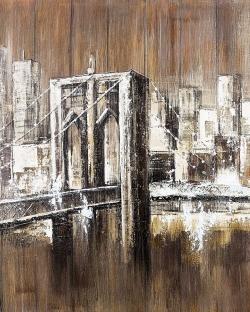 Aged finish brooklyn bridge