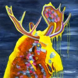 Colorful moose
