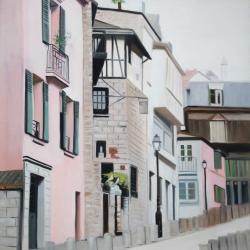 Street in montmartre in paris