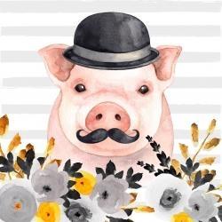 Small detective pig