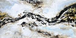 Abstract and texturized paint splash