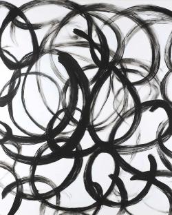 Abstract curly lines