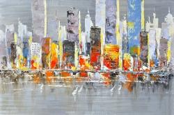 Color splash cityscape
