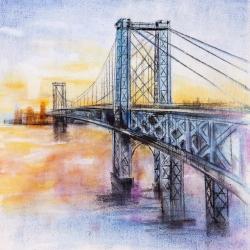 Abstract brooklyn bridge