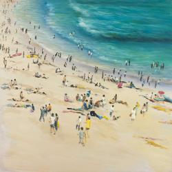 Summer crowd at the beach