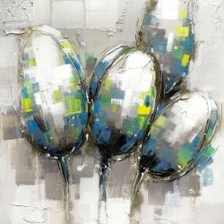 Tulipes bleues abstraites