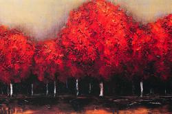 Red dark trees