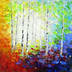 Forêt multicolore