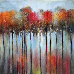 Forêt abstraite et colorée