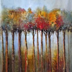 Colorful leaves trees