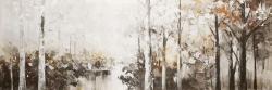 Abstract white forest