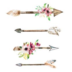 Arrowheads and flowers