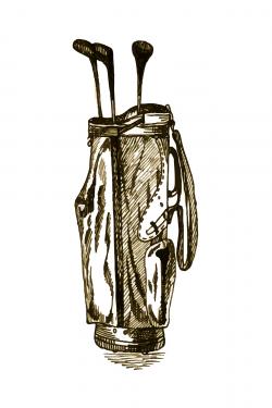 Illustration d'un sac de golf