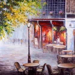Outdoor restaurant by a nice day
