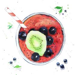 Smoothies aux petits fruits
