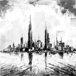 Ville abtraite monochrome