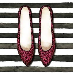 Leopard pink shoes 