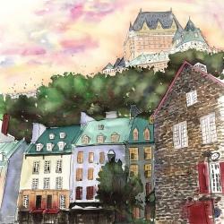 Château frontenac in the petit champlain