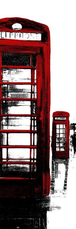 Telephone box and big ben of london