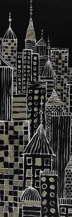 Tours d'une ville illustrative