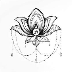Ethnic lotus ornament
