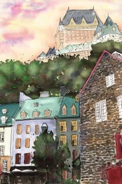 Château frontenac in the petit champlain