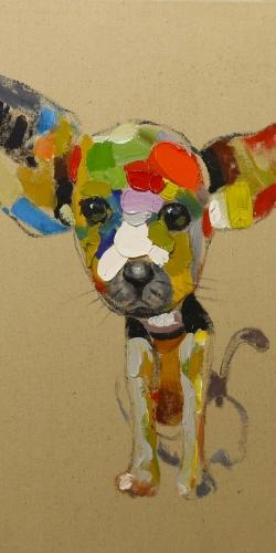 Abstract colorful chihuahua
