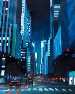 Evening in manhattan, new-york
