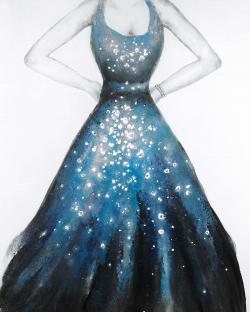 Robe bleue de princesse
