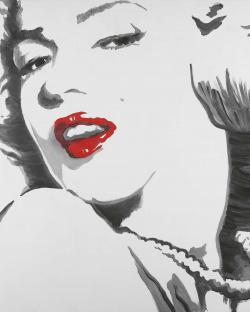 Marilyn monroe outline style