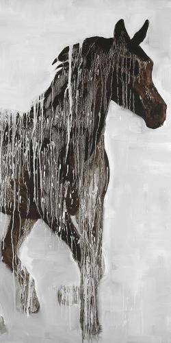 Abstract brown horse