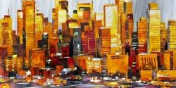 Orange buildings