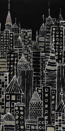 Tours d'une ville illustrative