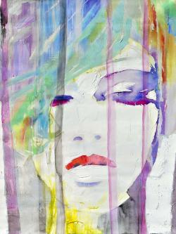 Abstract colorful portrait