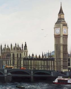 Big ben clock elizabeth tower in london