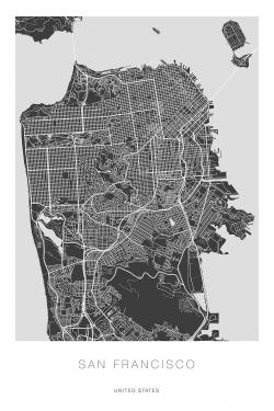 San francisco graphic map