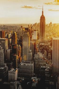 New york city at sunset
