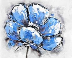 Abstract blue petals