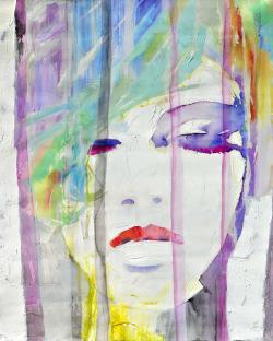Abstract colorful portrait