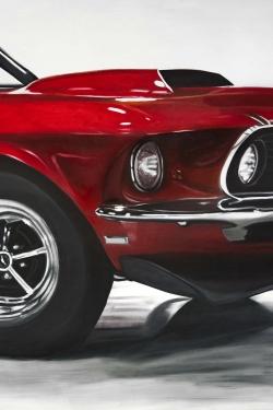 Classic red car