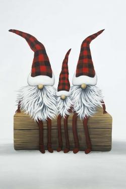 Trois gnômes de noël