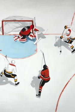 Partie de hockey mouvementé