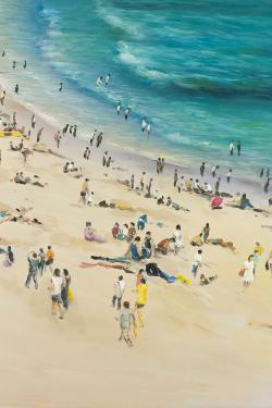 Summer crowd at the beach