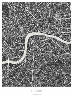 Graphic map of london