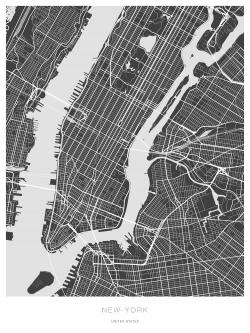 Plan graphique de new-york