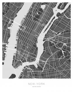 Plan graphique de new-york