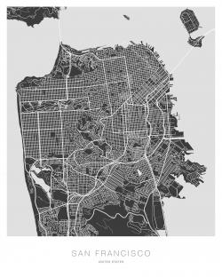 Plan graphique de san francisco