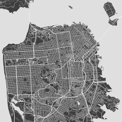 Plan graphique de san francisco
