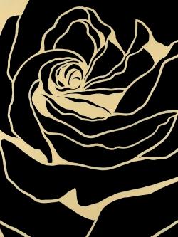 Silhouette of a rose