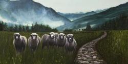 Moutons à la campagne